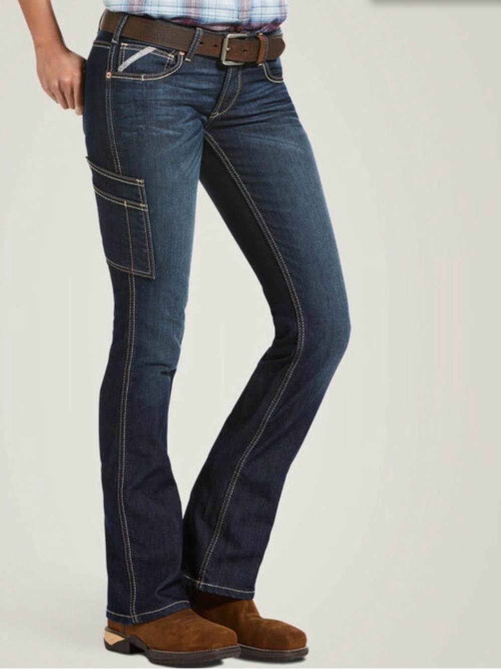 Ariat Rebar mid rise boot cut jeans size 27L